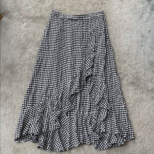 Böhme Black and White Gingham Women's Skirt, medium